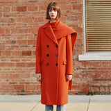 Asymmetric lapel coat