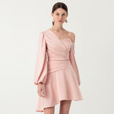 ZANEA Asymmetric Mini Dress