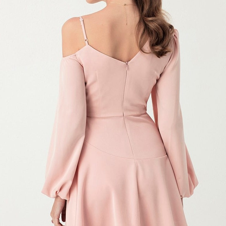 ZANEA Asymmetric Mini Dress