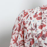 HERMOSA Floral V-Neck Midi Dress