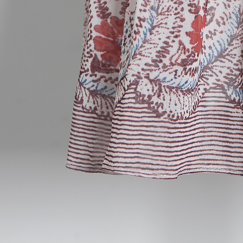 HERMOSA Floral V-Neck Midi Dress