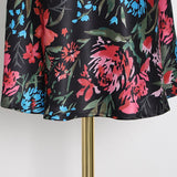 Mermaid Flowery High Waist Zipper Skirt