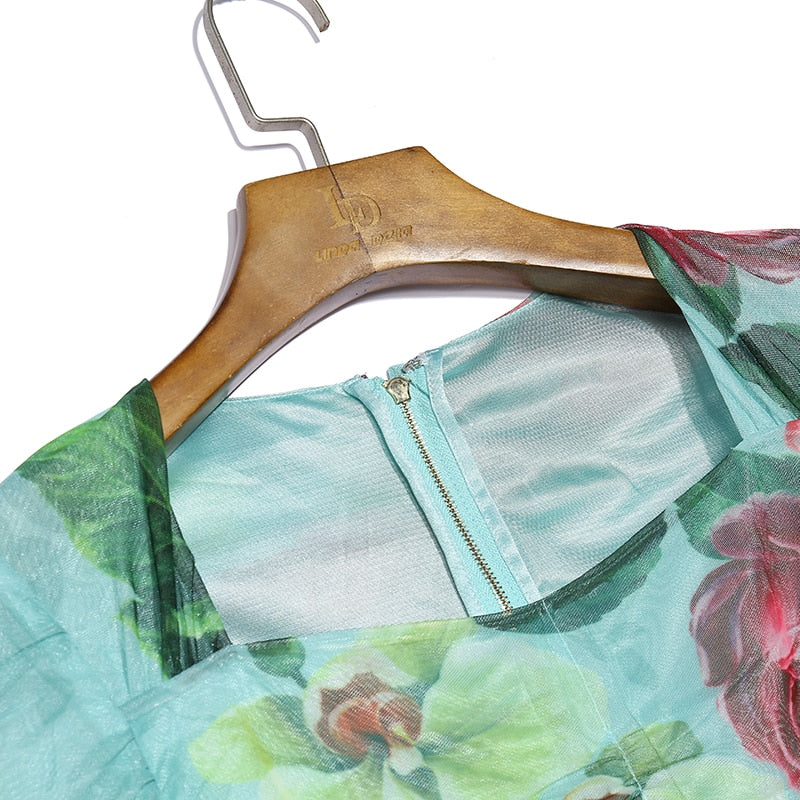 MALENA Classy Floral Midi Dress