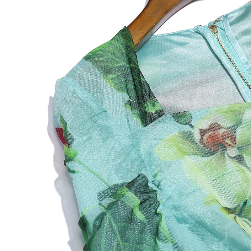 MALENA Classy Floral Midi Dress