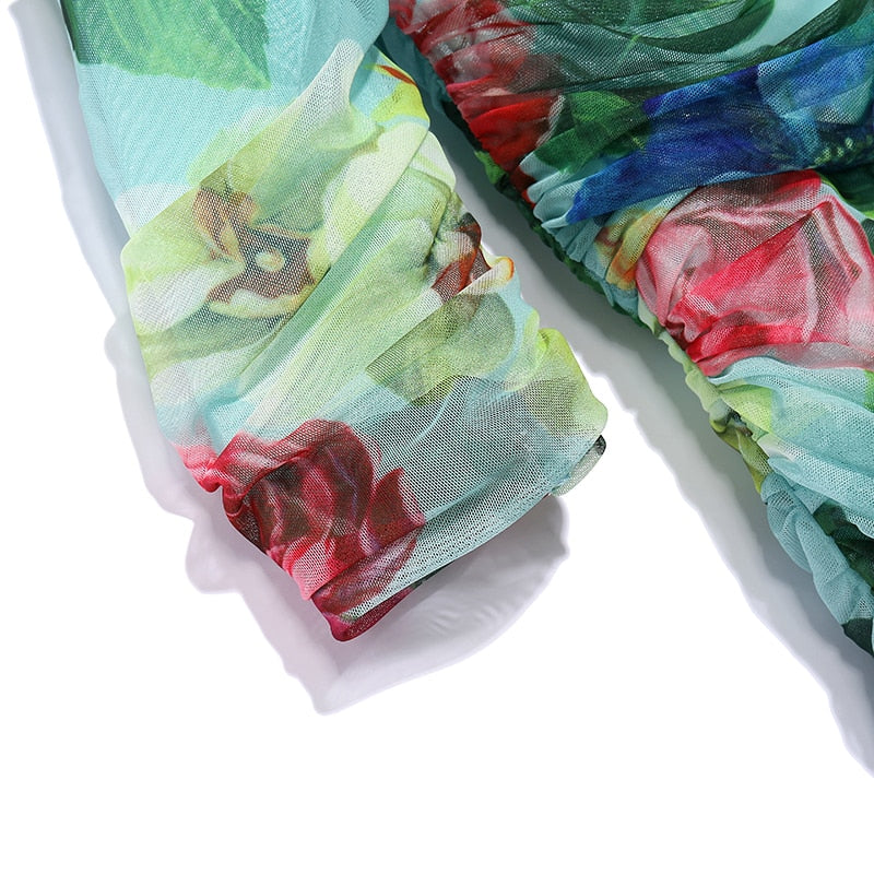 MALENA Classy Floral Midi Dress