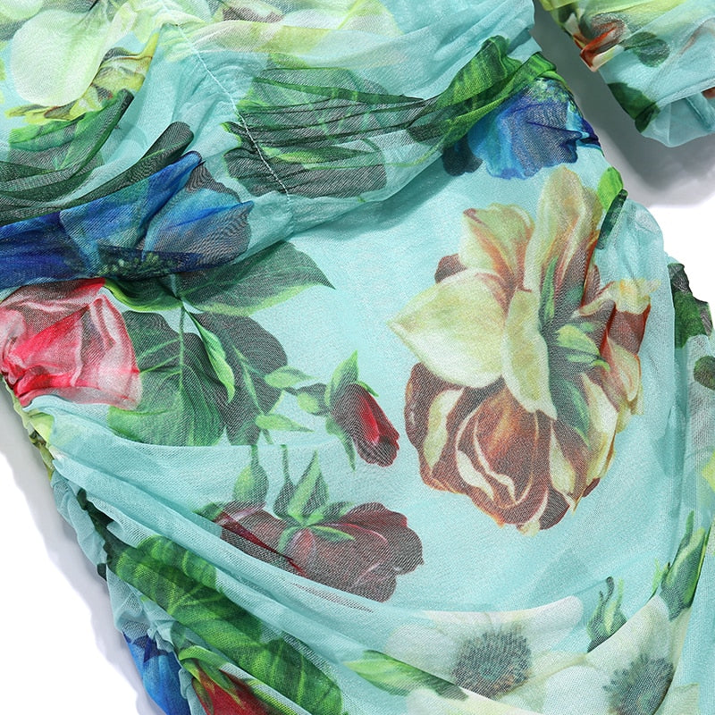 MALENA Classy Floral Midi Dress