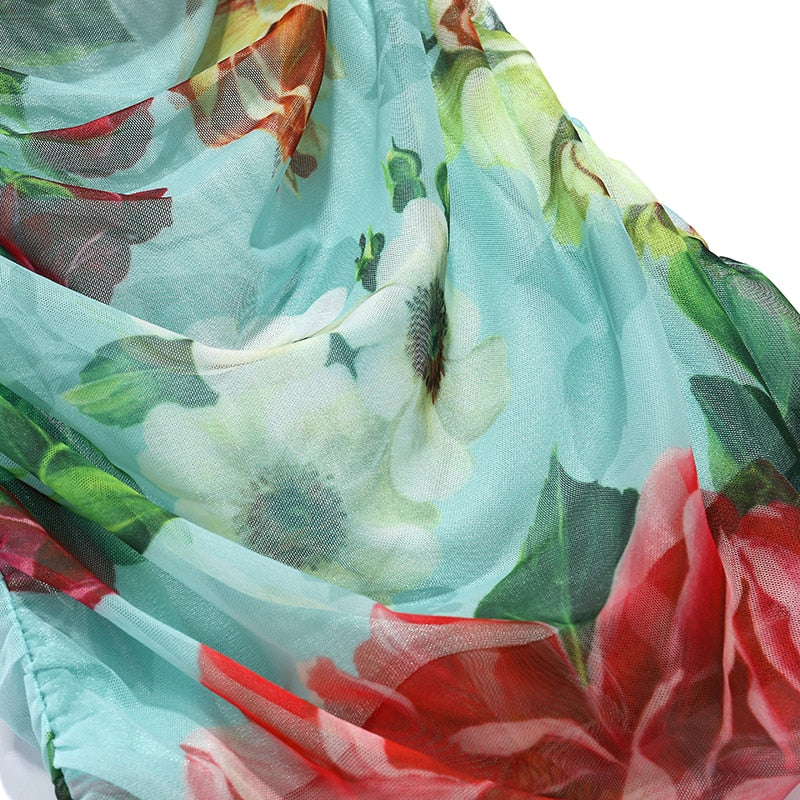 MALENA Classy Floral Midi Dress