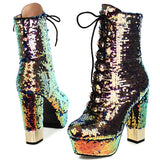 High-heeled Sequins boot
