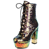 High-heeled Sequins boot