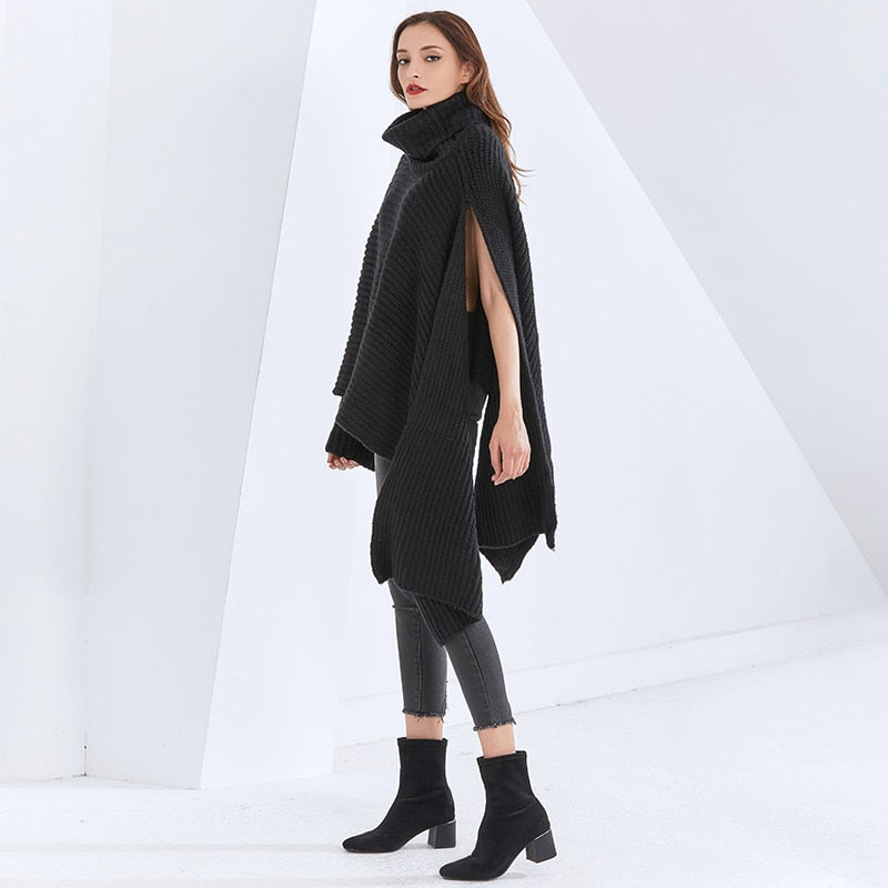 Chic Asymmetrical Loose Sweater in colors
