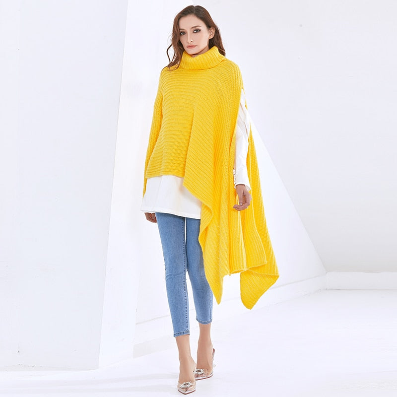 Chic Asymmetrical Loose Sweater in colors