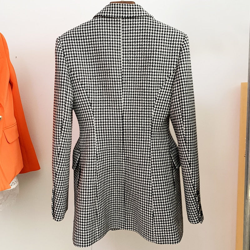 Classy Houndstooth Blazer