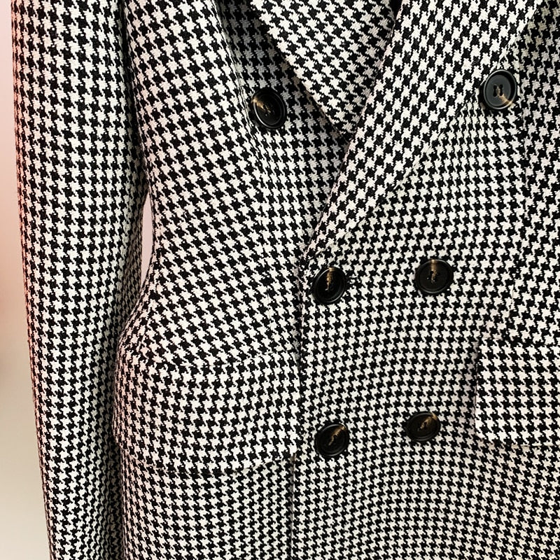 Classy Houndstooth Blazer
