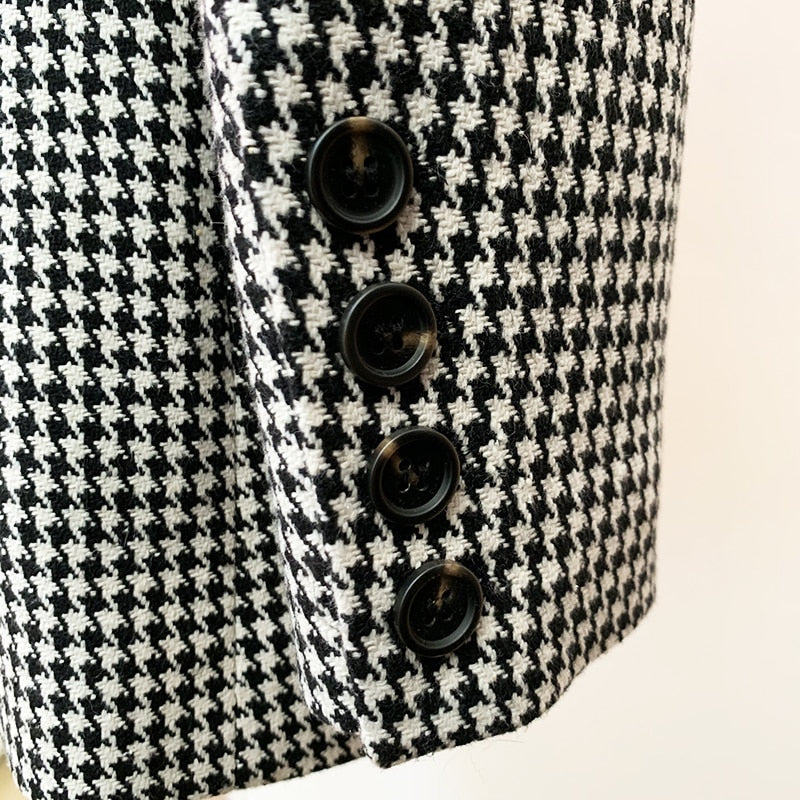 Classy Houndstooth Blazer