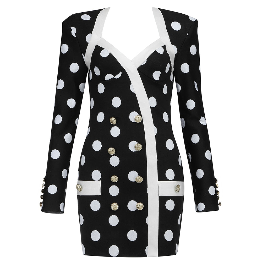 SAVANNAH Polkadot Blazer Dress