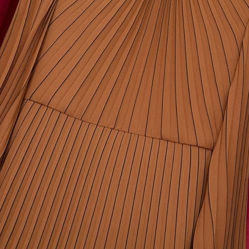 MARIA Pleated Maxi Dress in colors