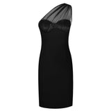 QUINN One-shoulder Bodycon Mini Dress