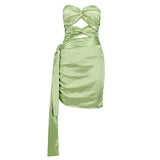 ILYA Knots and Sash Mini Dress