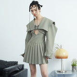 AKIRA Pleated Mini Dress