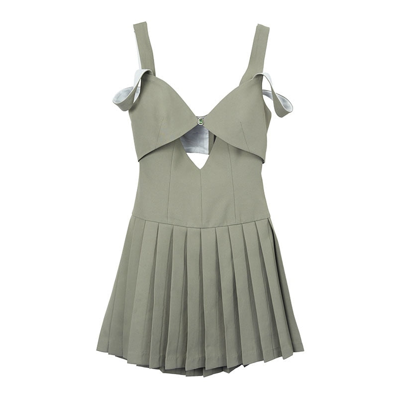 AKIRA Pleated Mini Dress