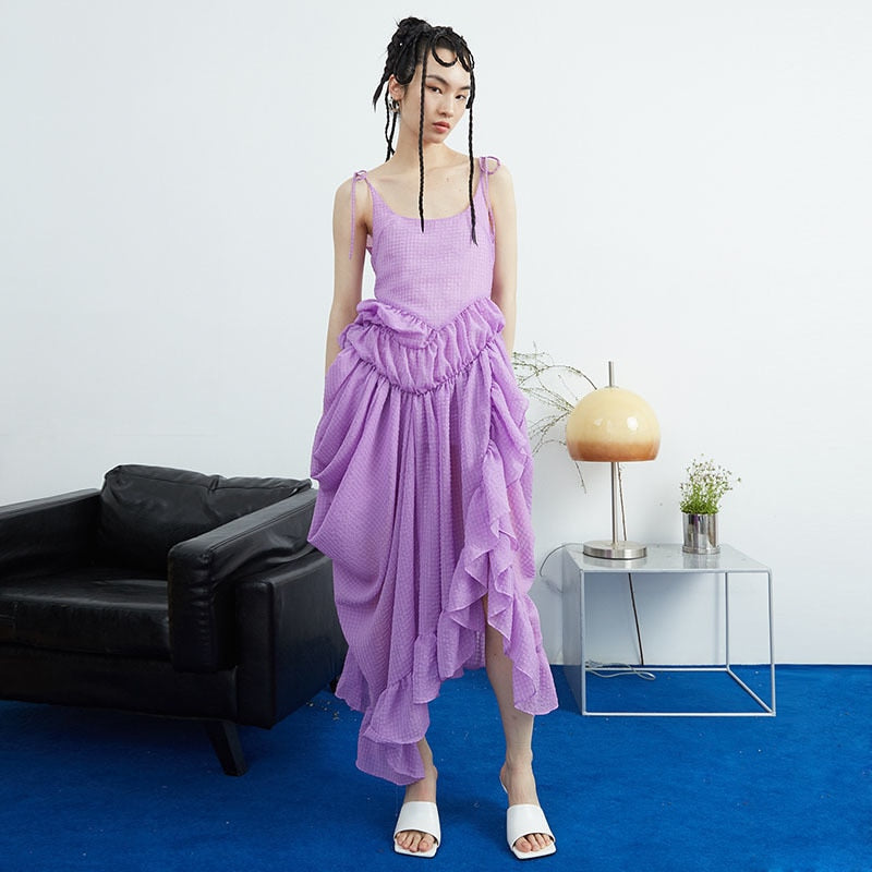LILA Dreamy Ruffles Maxi Dress