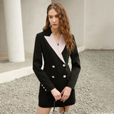 DEANNA  Double-Breasted Mini Dress