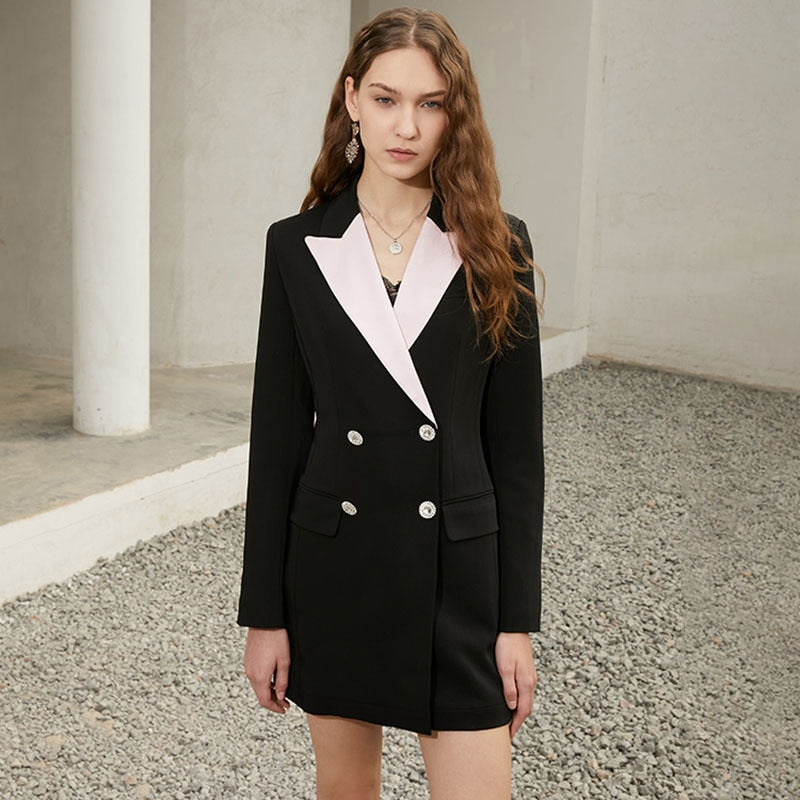 DEANNA  Double-Breasted Mini Dress