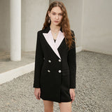 DEANNA  Double-Breasted Mini Dress