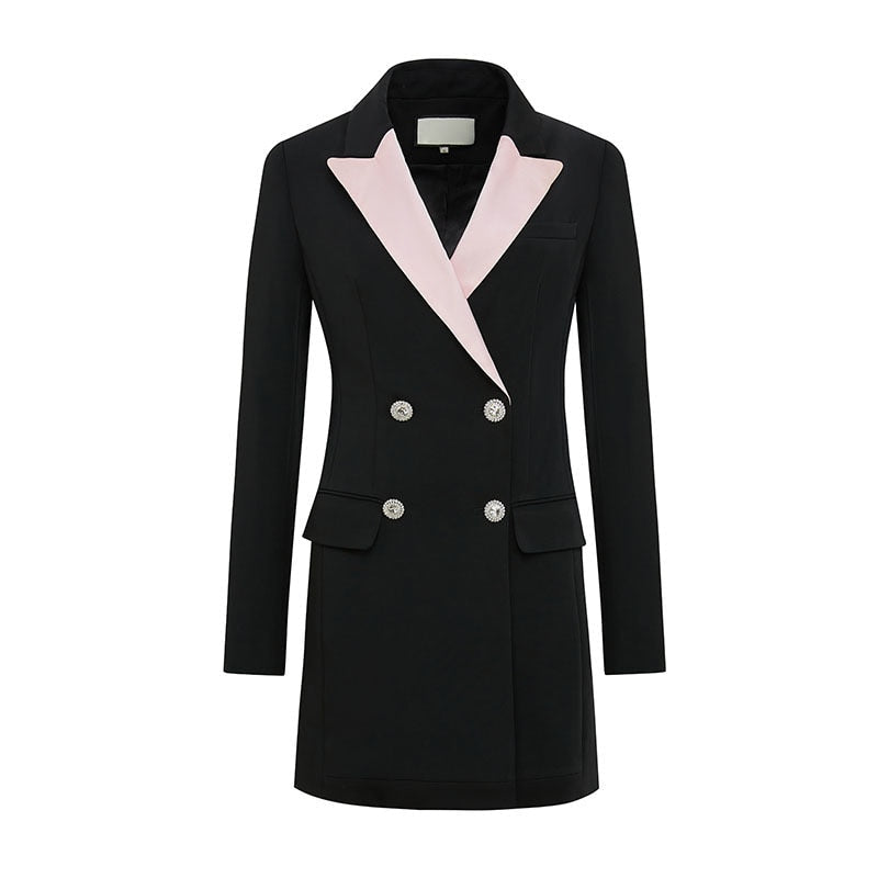 DEANNA  Double-Breasted Mini Dress