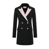 DEANNA  Double-Breasted Mini Dress