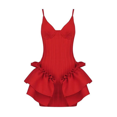 KRIZZIA Peplum Mini Dress