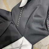 Origami Black-White Mini Dress