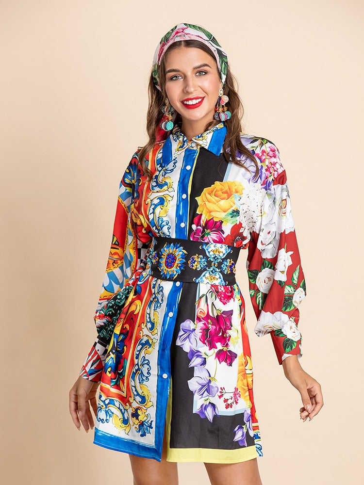 Summer Fest Button-down Mini Dress