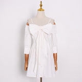 Off-shoulder Mini Dress in colors