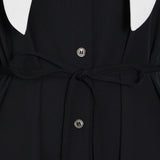 TILDA Wide Collar Button-Down Midi Dress in colors