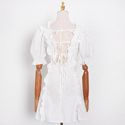 MELISSA Puff Sleeve Mini Dress