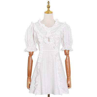 MELISSA Puff Sleeve Mini Dress
