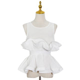Ruffled Knit Shirt in colors