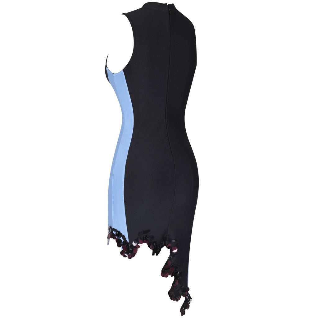 SYDNEY Color Block Bodycon Mini Dress