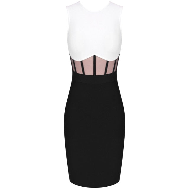 LILIANE Color Block Mini Dress in colors
