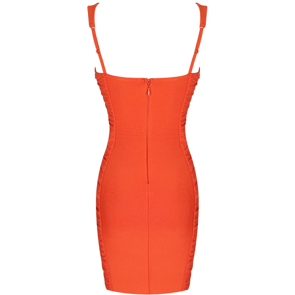 DANI Glitzy Neck Bodycon Mini Dress