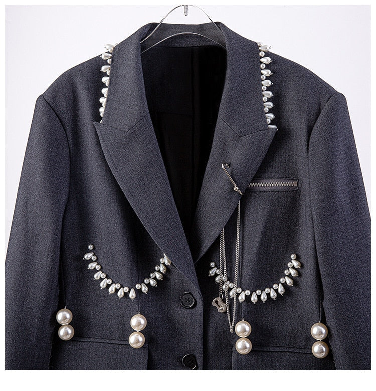 Glam Up Notched Lapel Blazer