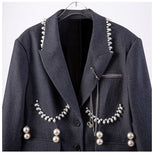 Glam Up Notched Lapel Blazer
