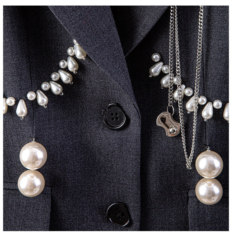 Glam Up Notched Lapel Blazer