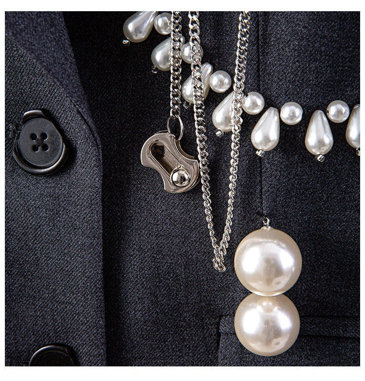 Glam Up Notched Lapel Blazer