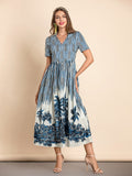 MATILDE Holiday Stripes Midi Dress