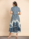 MATILDE Holiday Stripes Midi Dress