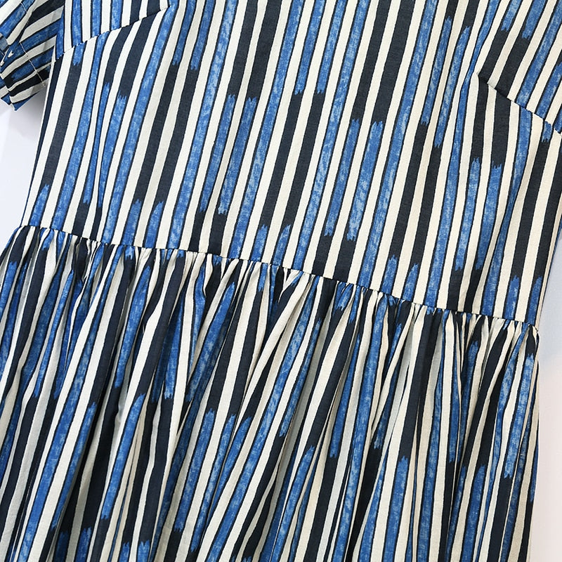MATILDE Holiday Stripes Midi Dress