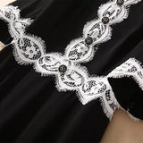 ANNIE Classic Midi Dress with Lace Details