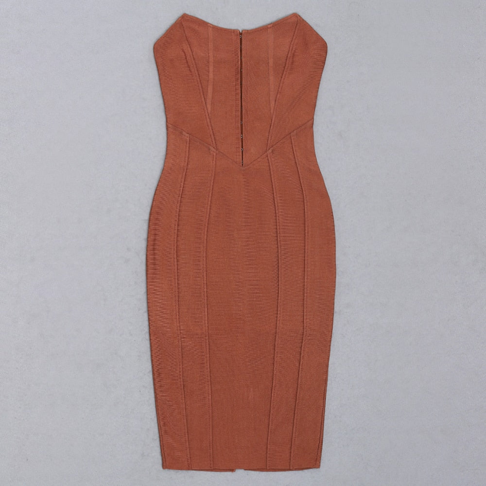 PAMELA Corset Midi Dress